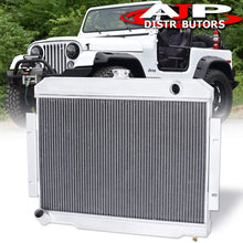 AJP Distributors Upgrade Replacement Performance Racing Off-Roading 3-Row Aluminum Front Mount Radiator For CJ Series 1972 1973 1974 1975 1976 1977 1978 1979 1980 1981 1982 1983 1984 1985 1986