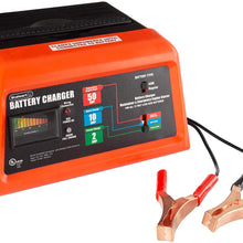 Stalwart 75-CAR1051 for 12V Lead Acid Automotive Batteries – 2, 10, and 50 Amp Analog Starter