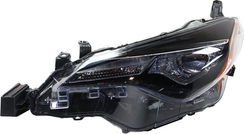 Headlight Compatible with Toyota Corolla 2017-2019 LH Assembly Bi-LED with LED DRL CE/L/LE/LE ECO Models