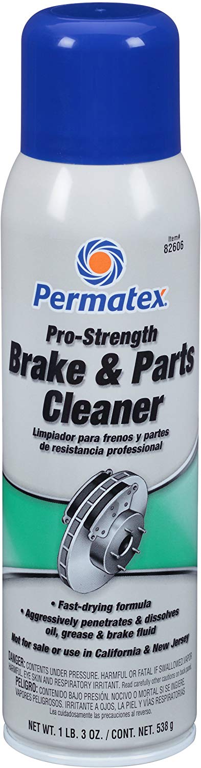 Permatex 82606 Pro Strength Brake and Parts Cleaner, 19 oz Aerosol Can