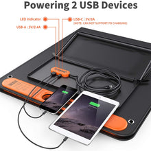 Jackery SolarSaga 100W Portable Solar Panel for Explorer 160/240/500/1000 Power Station, Foldable US Solar Cell Solar Charger with USB Outputs for Phones (Can't Charge Explorer 440/ PowerPro)