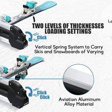 MaxKare Ski & Snowboard Car Racks Universal for 6 Pairs Skis/4 Snowboards Aviation Aluminum Resistant to -60°C Upgraded Ski Rack 33inch Fit Wing/Oblate/Square Crossbars