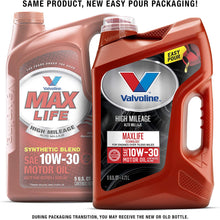Valvoline High Mileage with MaxLife Technology SAE 10W-30 Synthetic Blend Motor Oil 5 QT