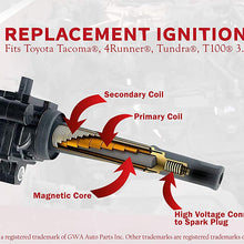 Ignition Coil Pack - Compatible with Tacoma, 4Runner, Tundra, T100 3.4L V6 Models - Replaces Part 90919-02212 - Model Years 95, 96, 97, 98, 99, 2000, 2001, 2002, 2003, 2004