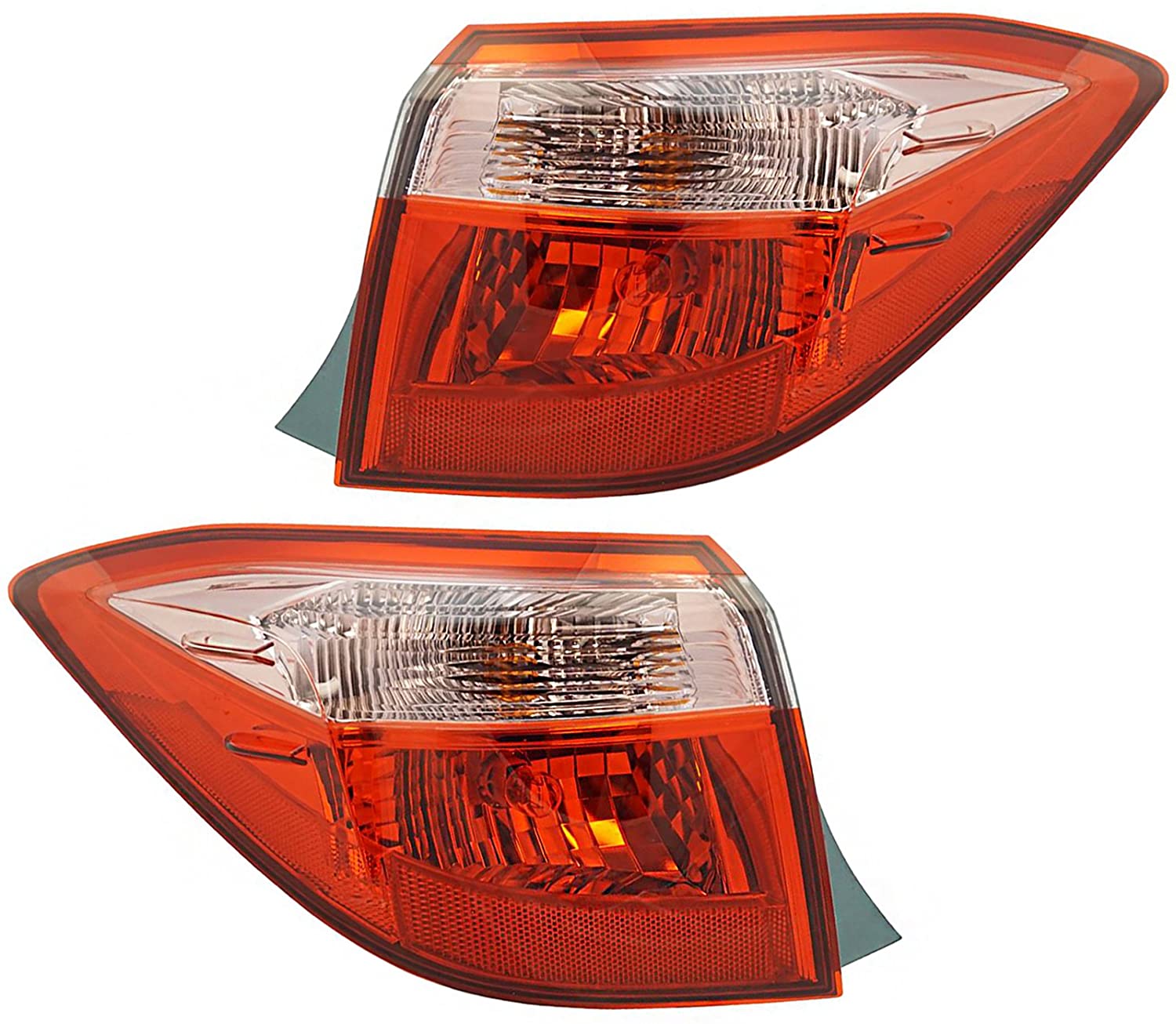 Outer Quarter Panel Mounted Tail Light Lamp LH RH Pair for Toyota Corolla