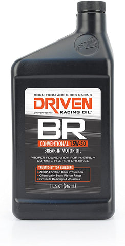 Driven Racing Oil FTJS-00106 DRIVEN BREAK-IN MOTOR OIL, 1. quarts