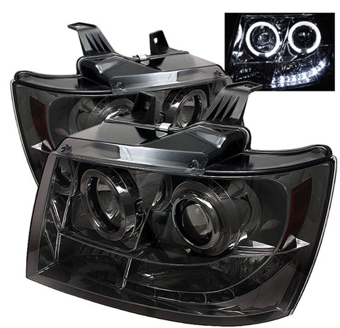 Spyder Auto 5009661 LED Halo Projector Headlights Chrome/Smoked