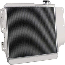 ALLOYWORKS 4 Row Full Aluminum Radiator For 1987-2006 Jeep Wrangler YJ TJ 2.4L 2.5L 4.0L 4.2L L4 L6 Engine