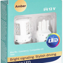 Philips 7443ALED Ultinon LED Bulb (Amber), 2 Pack