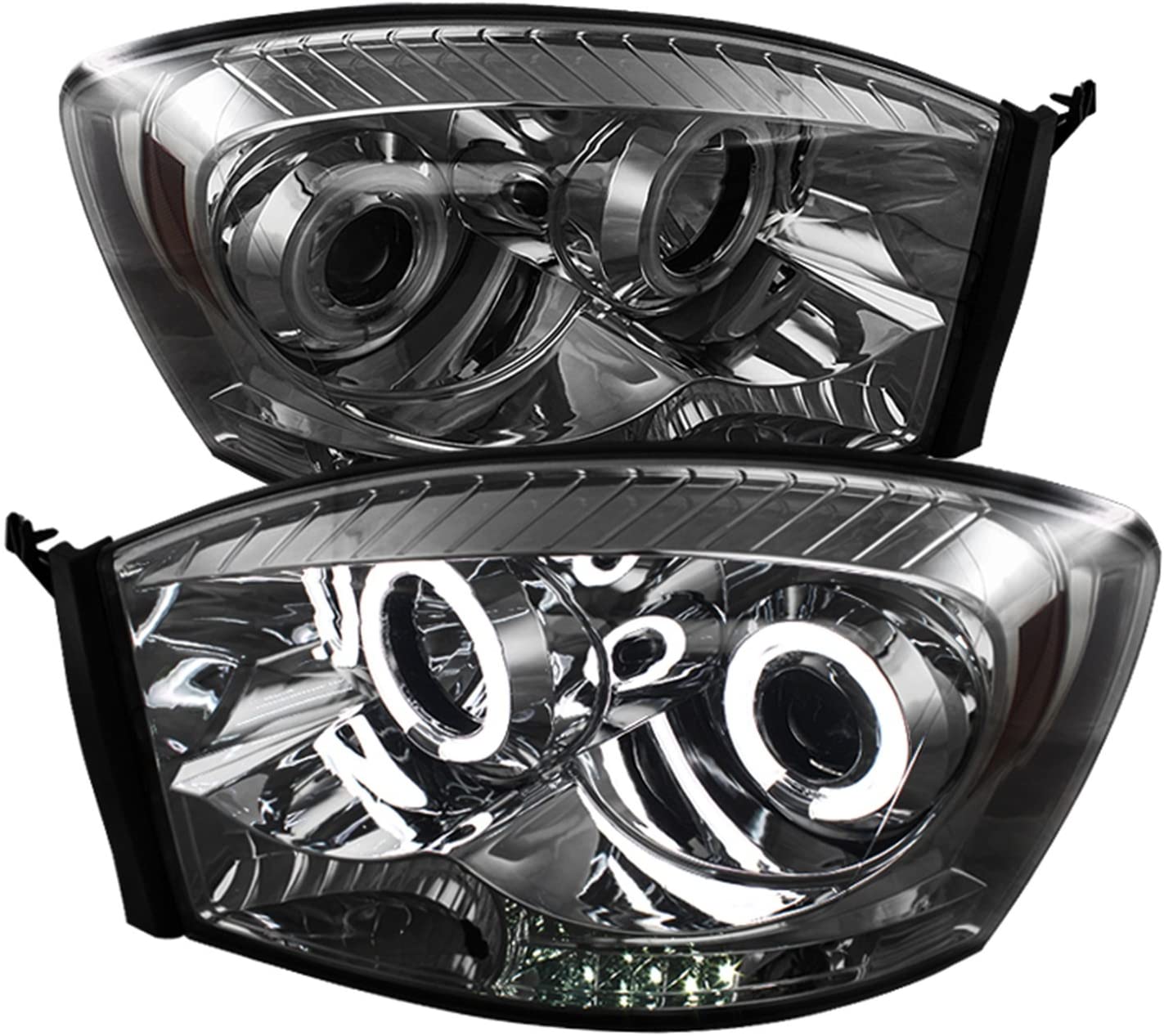 Spyder Auto 5041968 CCFL Halo Projector Headlights Chrome/Smoked