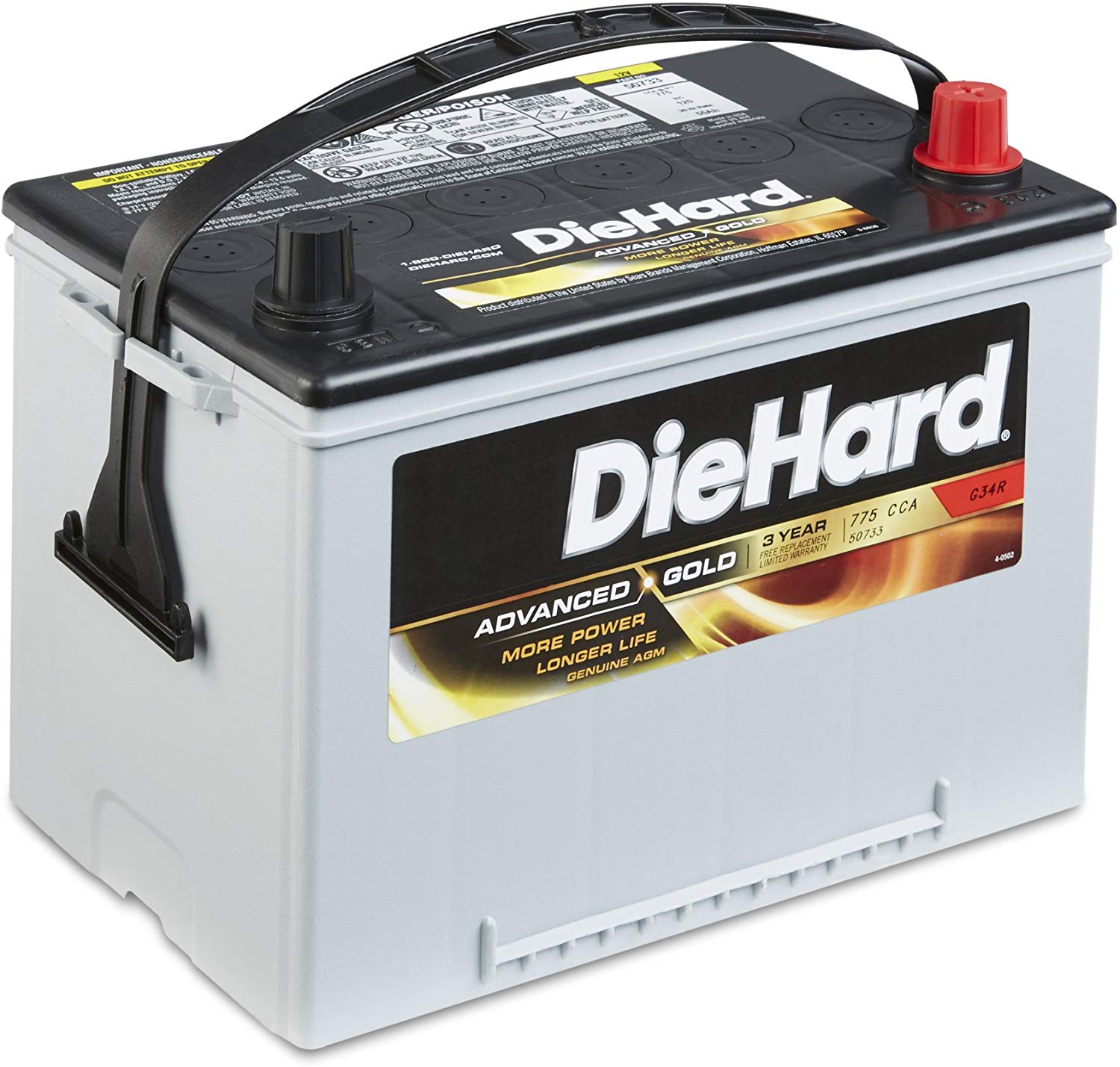 DieHard 38188 Group Advanced Gold AGM Battery GP 34R