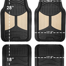 FH Group F11313GRAY Rubber Floor Mat (Gray Full Set Trim to Fit Mats)