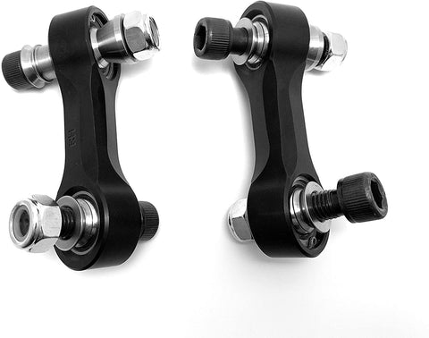 CAN-AM MAVERICK X3 Fixed Heavy Duty Made In The USA Front Sway Bar Links (12mm-2019-Current Models, Machine Finish-Raw)