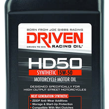 Driven Racing Oil 02706 HD50 High Zinc Motorcycle Oil (15w-50 Quart), 1 quart