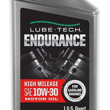 Lube-Tech 162375 Endurance High Mileage 10W-30 Motor Oil (Pack of 6)