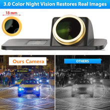 HD 1280x720p Rear Reversing Backup Camera Rearview Trunk Handle Replacement Golden Camera Night Vision Ip69 Waterproof for BMW 3er F30 5er F10 F11 X3 F25 BMW 315i 320Li/530i/328i/535Li/520Li