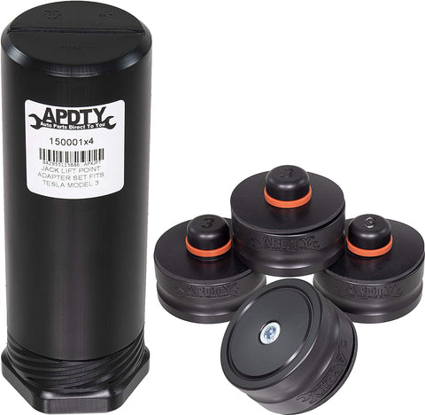 APDTY 150001x4 Jack Lift Point Pad Adapter Set Of 4 Fits Tesla Model 3 (Protects Battery, Paint, Side Skirts; Use 1 With A Floor Jack Or All 4 For A 4-Point Professional Vehicle Lift)