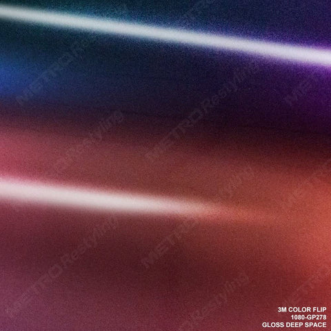3M 1080 GP278 Gloss FLIP DEEP Space 5ft x 20ft (100 Sq/ft) Car Wrap Vinyl Film