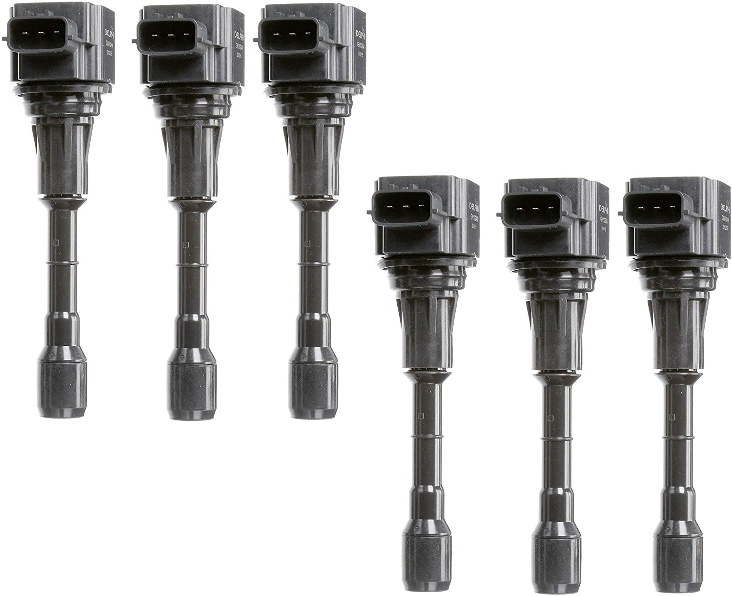 Set of 6 Delphi Ignition Coils for Infiniti EX35 FX35 Nissan Altima Maxima V6