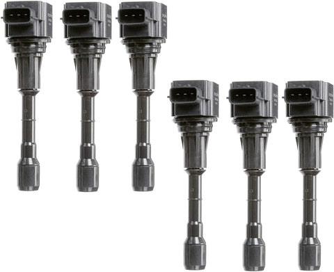 Set of 6 Delphi Ignition Coils for Infiniti EX35 FX35 Nissan Altima Maxima V6