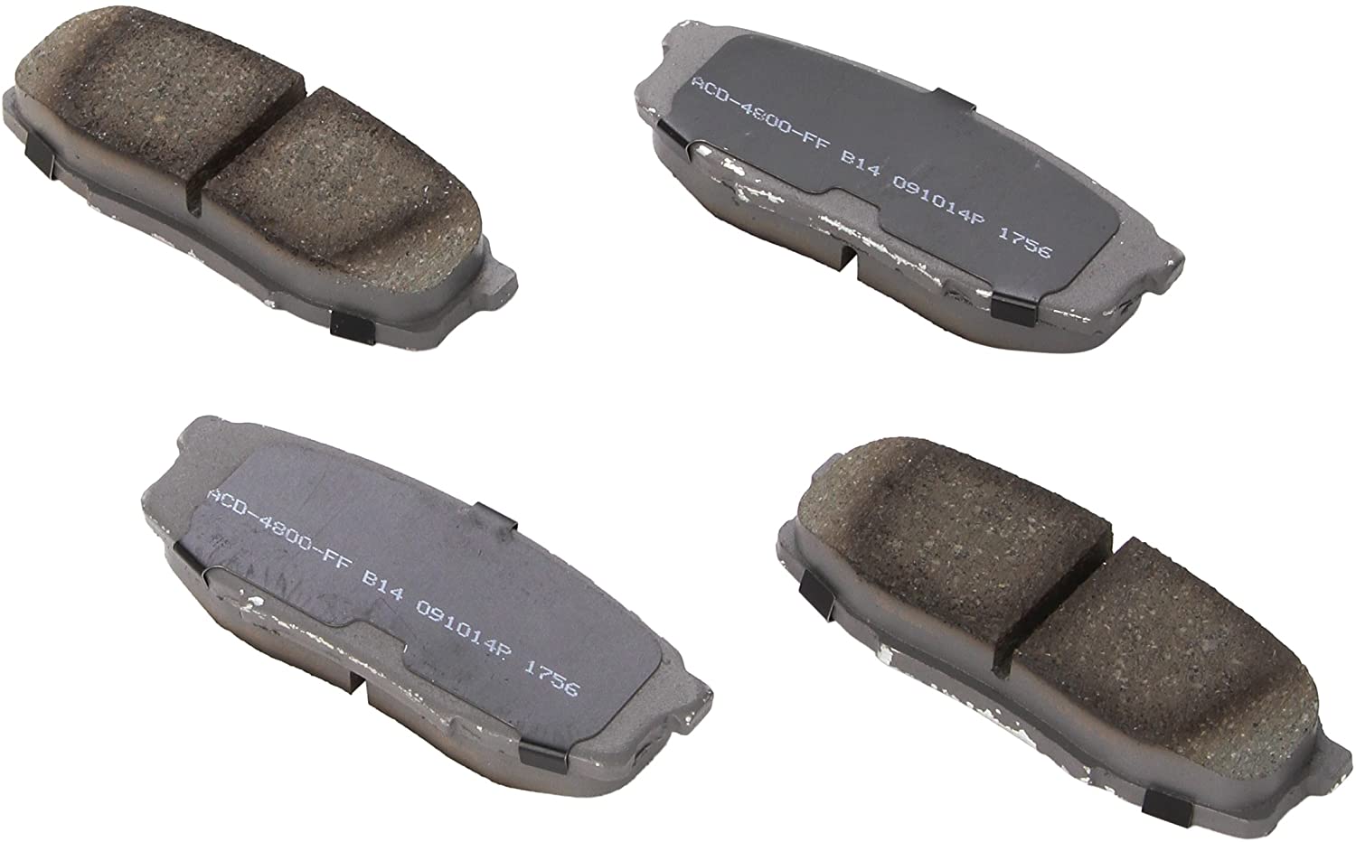 ACDelco Silver 14D1304CH Ceramic Rear Disc Brake Pad Set