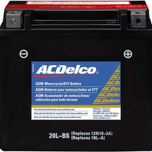 ACDelco ATX20LBS Specialty AGM Powersports JIS 20L-BS Battery
