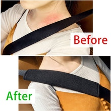 6PCS Car Seat Belt Covers Soft Faux Sheepskin Shoulder Strap Pad for Adults (Black)