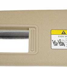 Dorman 74212 Drivers Side Sun Visor Assembly for Select Hyundai Models, Beige