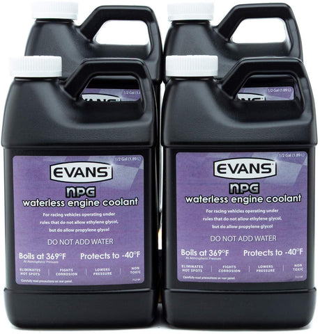 Evans EC10064 Waterless Specialty Coolant (NPG), 64 fl oz., 4 Pack