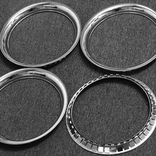 OxGord Trim Rings 16 inch Diameter (Pack of 4) Chrome Steel Beauty Rims