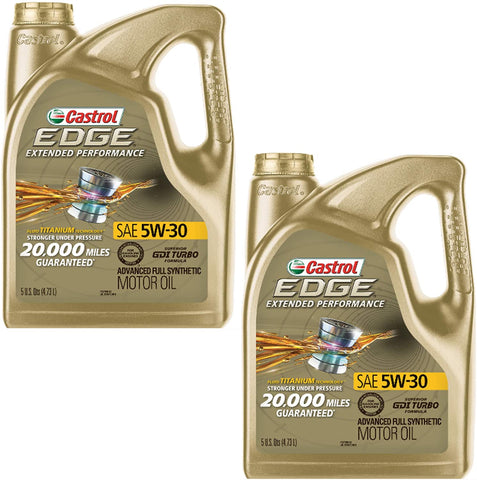 La Rosticceria Edge Extended Performance 5W-30 Advanced Full Synthetic Motor Oil, 5 Quart (Pack of 2)