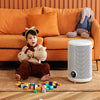 LYYAN Household Heater Portable Dual-Control Waterproof Dual-Purpose Electric Heater for Home and Bath Energy-Saving Electric Heater (White) Three-Speed Adjustment 1200W/1000W/600W