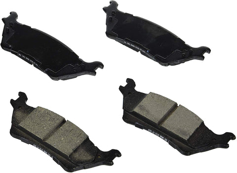 Bosch BE1602H Blue Disc Brake Pad Set with Hardware for Select 2012-15 Ford F-150 trucks- REAR