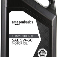 AmazonBasics Conventional Motor Oil, 5W-30, 5 Quart