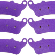 ECCPP FA261 Brake Pads Front and Rear Carbon Fiber Replacement Brake Pads Kits Fit for 1996 1997 1998 1999 2000 2001 2002 2003 2004 2005 2006 2007 2008 2009 2010 Honda