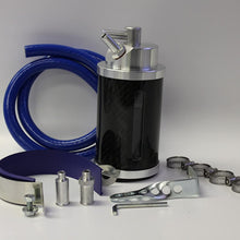 Oil Catch Can -Carbon Fiber with Sight Level and Internal Screen Comes with Mounting Kit