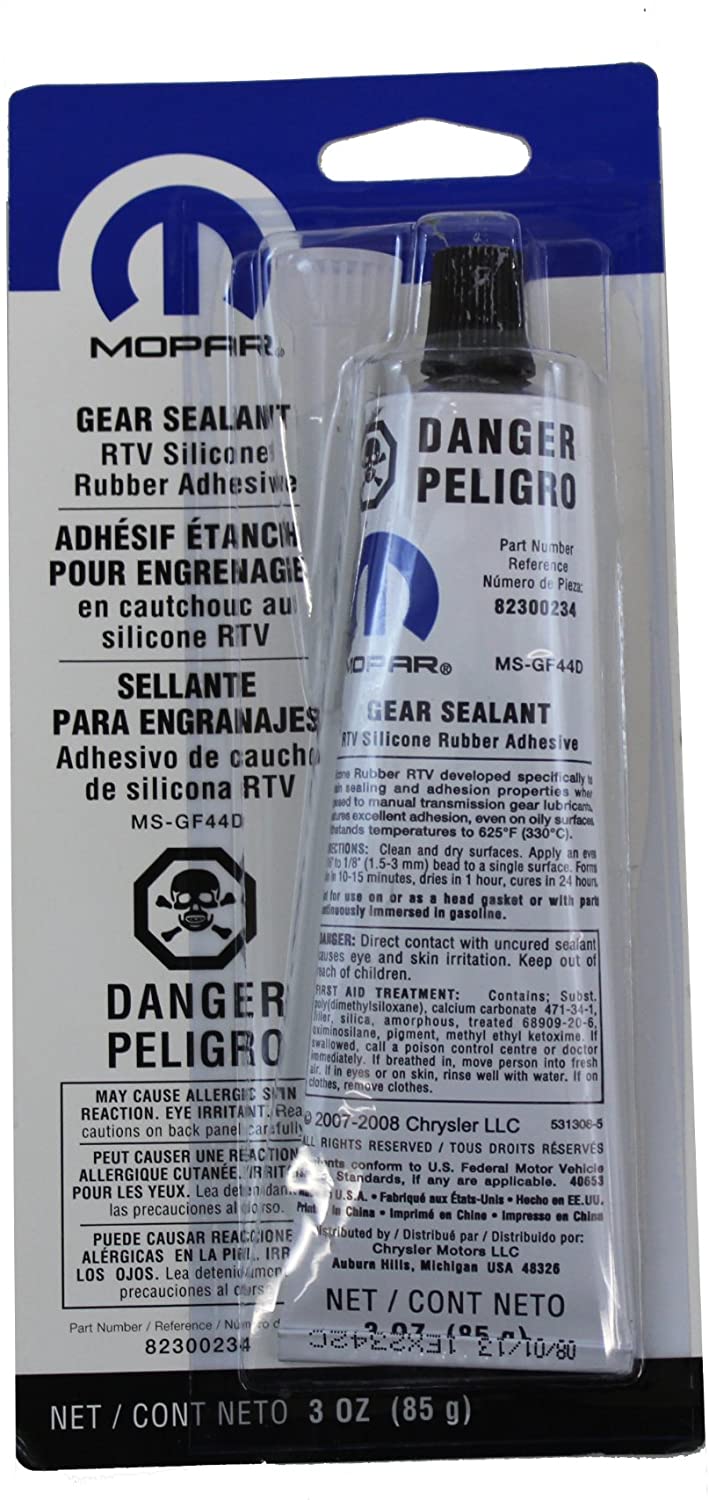 Genuine Chrysler Accessories 82300234 RTV Silicone Rubber Sealant - 3 oz. Tube