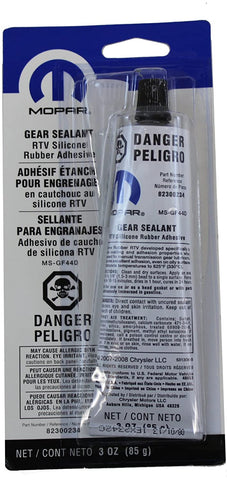 Genuine Chrysler Accessories 82300234 RTV Silicone Rubber Sealant - 3 oz. Tube