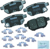 Bendix Premium Copper Free CFC1354 Ceramic Brake Pad (with Installation Hardware Rear)