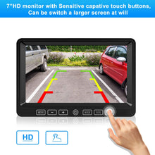 Backup Camera with Touch Button for car/rv/Camper/Motorhome/Trailer/Truck/Pickup/Van 7''HD 1080P Monitor DVR Recorder Night Vision 152° Wide View IP69K Waterproof Xroose FY01