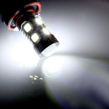 SCITOO White H11 LED Bulbs 8SMD LED Lights with Projector for Fog Light Plug and Play Style,2Pcs