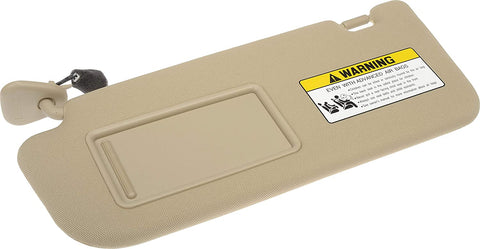 Dorman 74212 Drivers Side Sun Visor Assembly for Select Hyundai Models, Beige