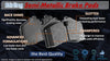 Stirling - 2010 For Acura CSX Rear Set (Both Left and Right) Semi Metallic Brake Pads with 2 Years Manufacturer Warranty