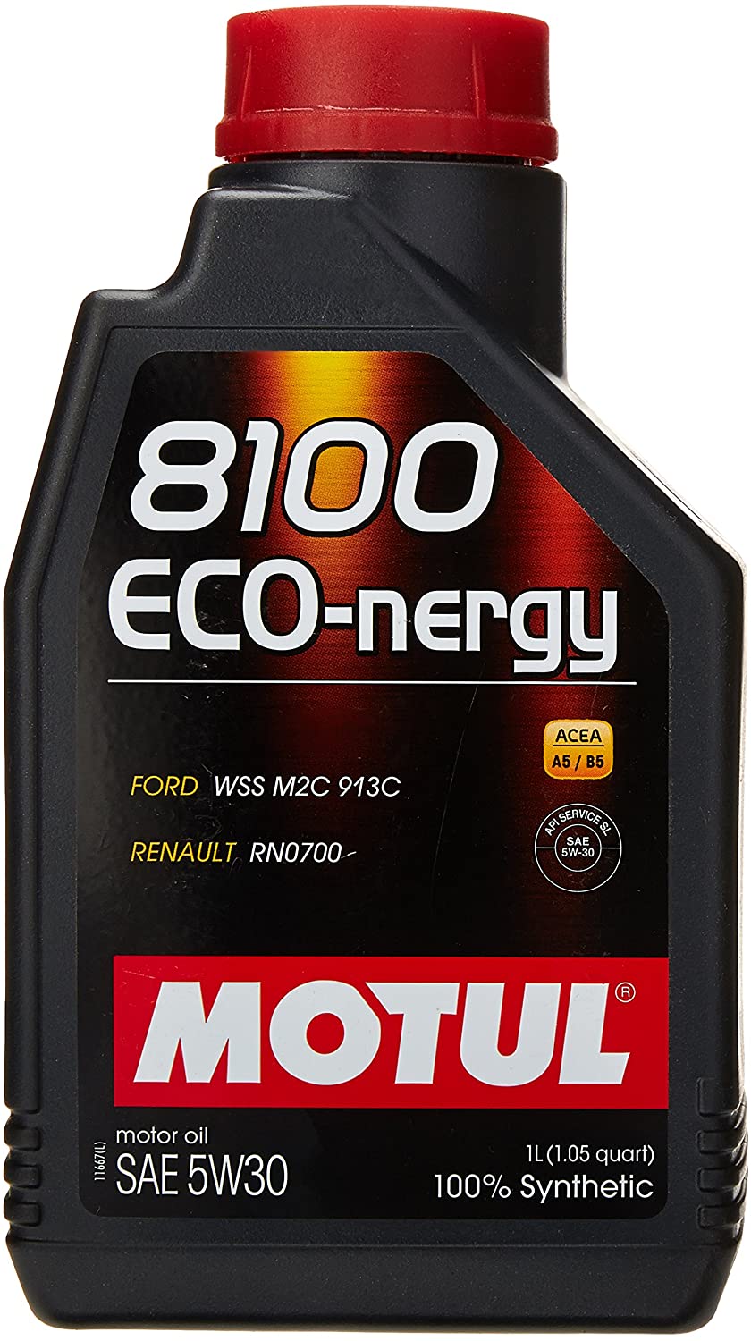 Motul (2782) 8100 Eco-Nergy 5W-30 Synthetic Engine Oil, 1 Liter