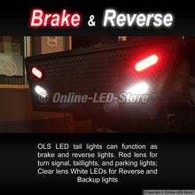 2 Red + 2 White 6" Oval LED Trailer Tail Light Kit [DOT Certified] [Grommets & Plugs Included] [IP67 Waterproof] Stop Brake Turn Reverse Back Up Trailer Lights for RV Truck Jeep