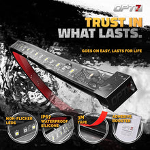 OPT7 2pc 60" Side Kick Running Board LED Strips w/Amber Turn Signal, DRL, and White Courtesy Lights