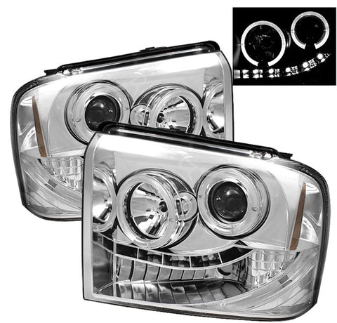 Spyder Auto 5010551 LED Halo Projector Headlights Chrome/Clear