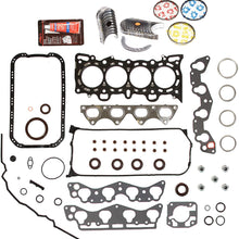 Domestic Gaskets Engine Rering Kit FSBRR4029EVE��� Compatible With 96-00 Honda Civic 1.6 D16Y5 D16Y7 Full Gasket Set, Standard Size Main Rod Bearings, Standard Size Piston Rings (Main Standard | Rod Standard Pistons Standard)