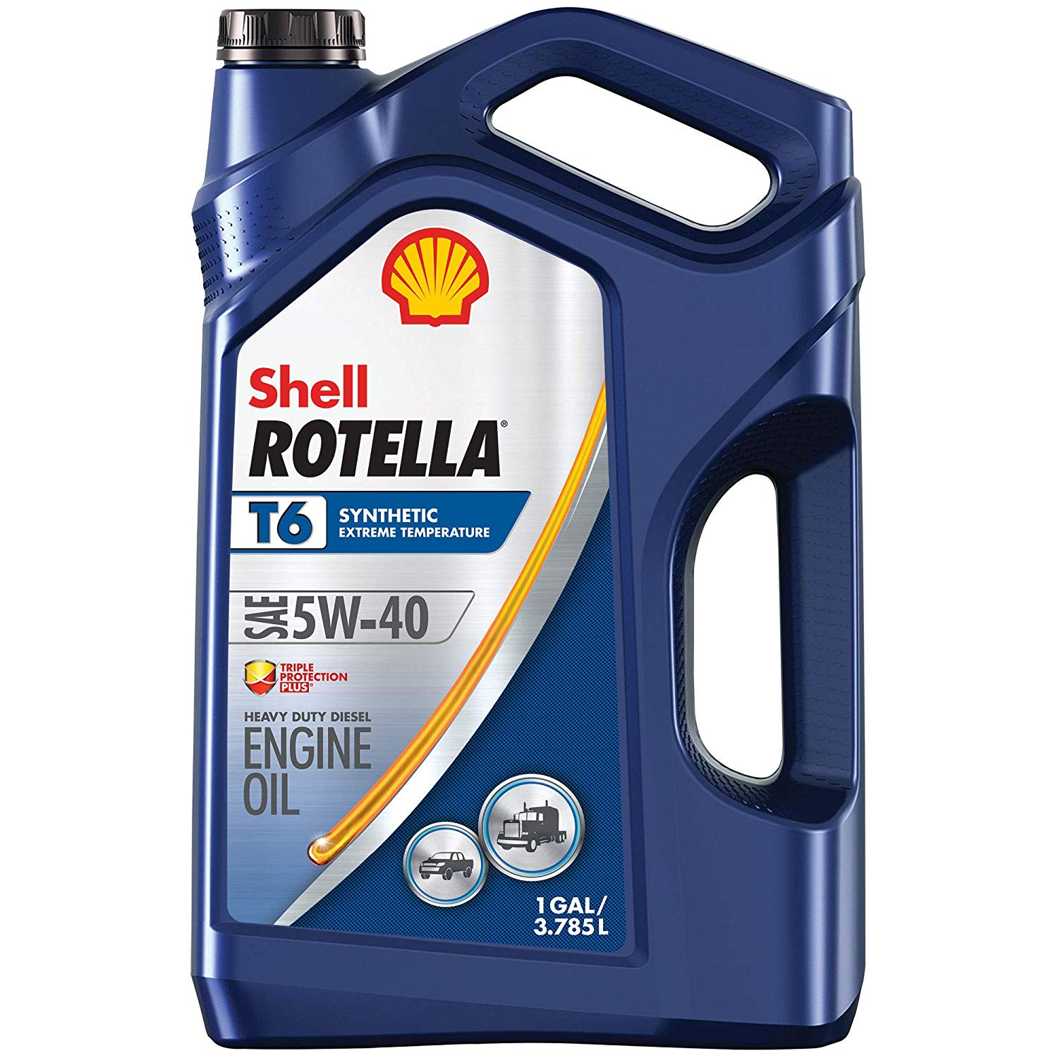 Rotella 550045347-3PK T6 5W-40 1 gal. 3PK. CJ-4 Synthetic Motor Oil, 128. Fluid_Ounces, 3 Pack