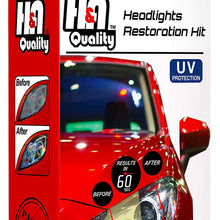 H&A QUALITY Headlight Restoration Kit, Car Headlights Lens Detailing Cleaning Wipes with UV Protectant Clear Top Coat, Headlights Polishing Wipe to Remove Haze and Shine Dull Headlights